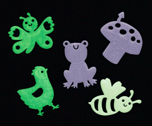 Leuchtende Wandfiguren