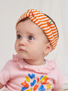 Baby Orange Stripes terry Stirnband