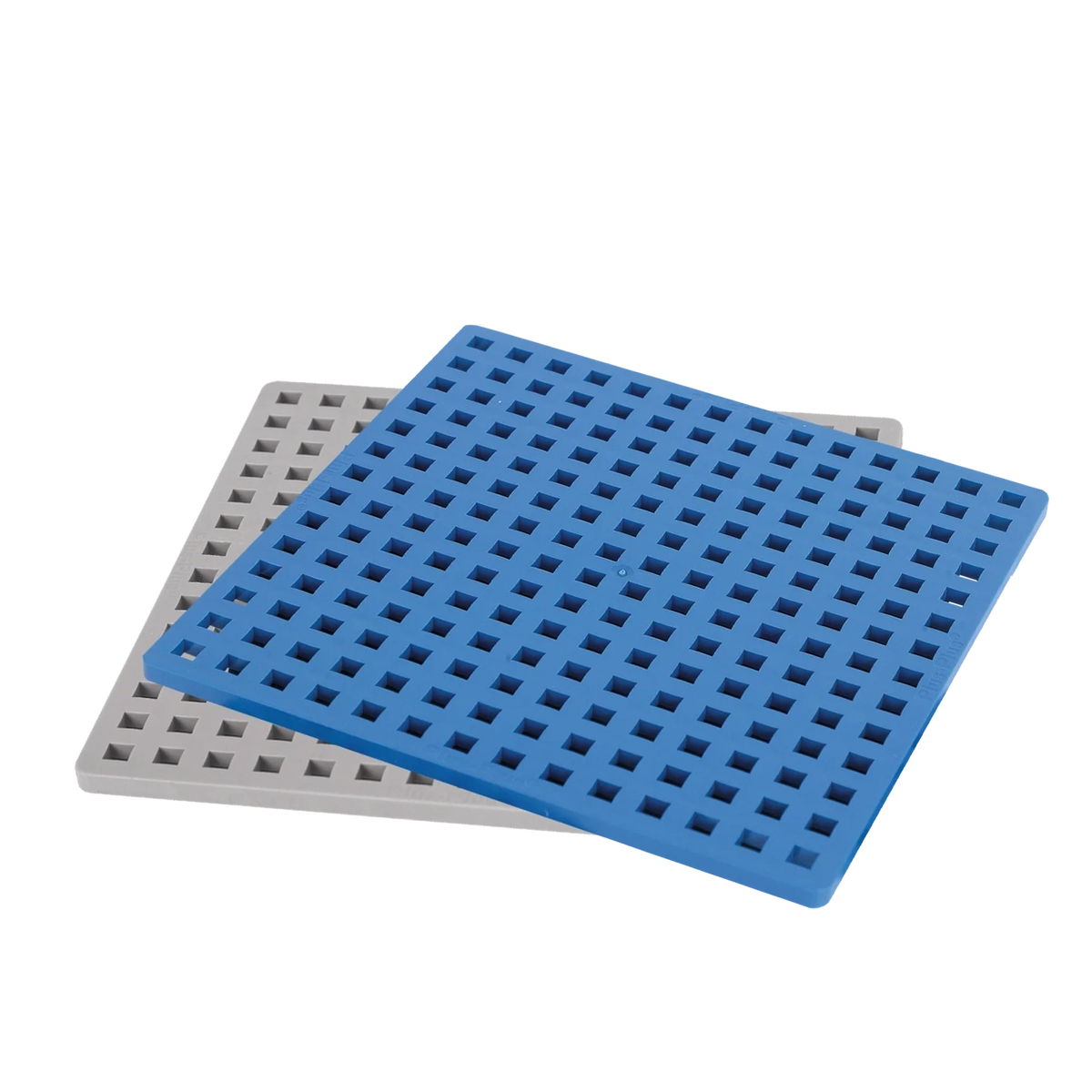 2 Basis Steckplatten blau & grau