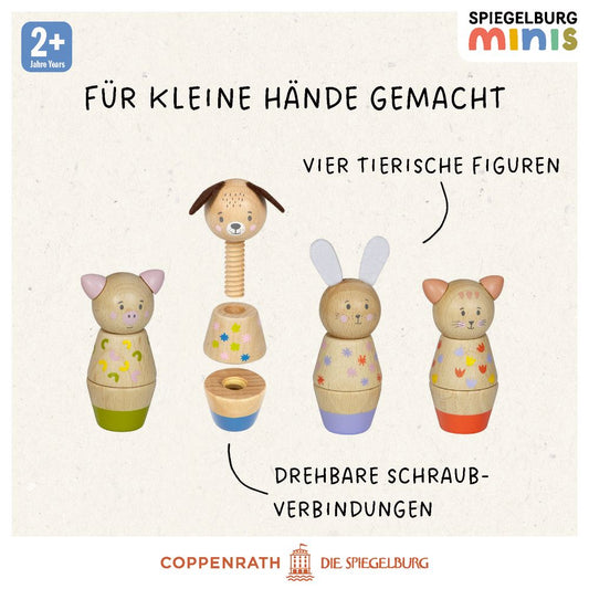 Holz-Schraubklotz Tiere