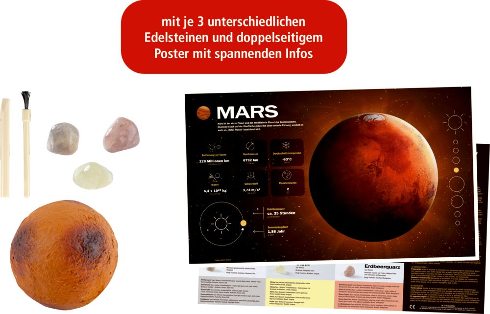 Edelstein-Ausgrabungsset Planet