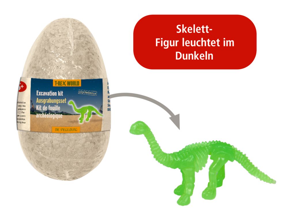 Ausgrabungsset Dinosaurier Figur im Ei