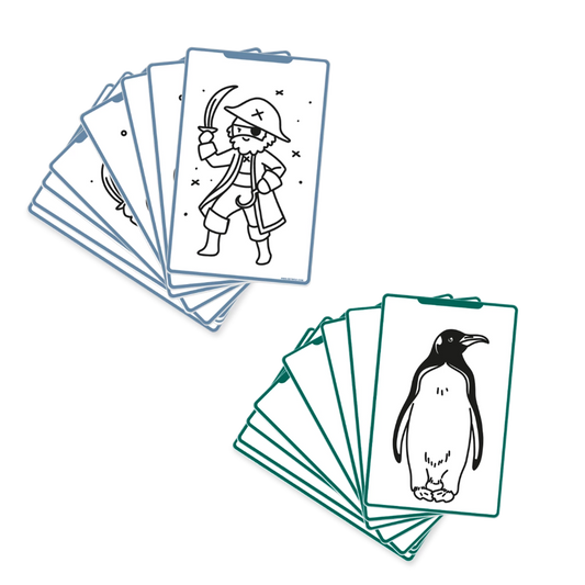 Refill Vorlagen Kidydraw Mini "Wilde Tiere & Piraten"