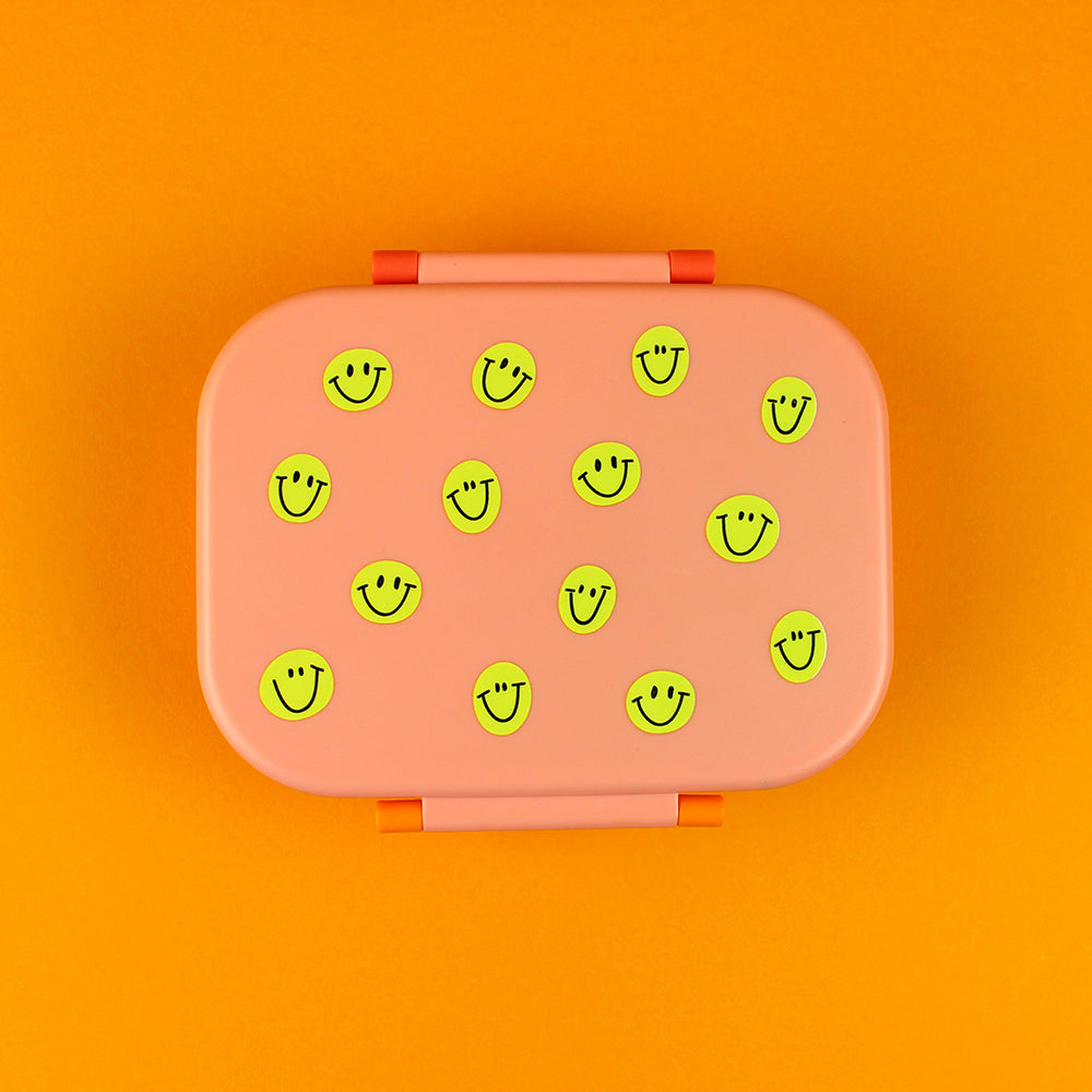 Brotdose Smile rosa/rot/violett