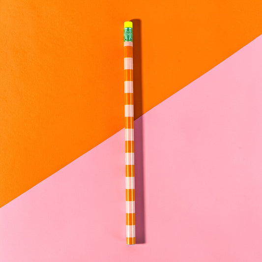 Bleistift Stripes rosa-orange