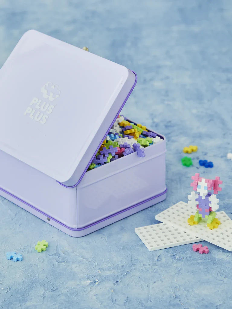 Metallbox Mini Bausteine "Pastel"