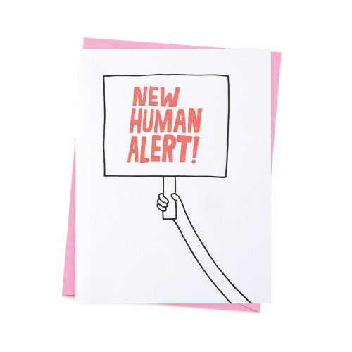 Klappkarte "New Human Alert"