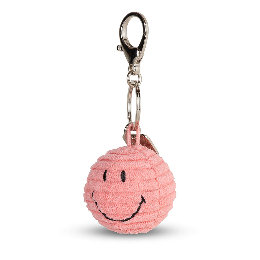 Smiley Eco Cord Schlüsselanhänger Bubblegum Pink
