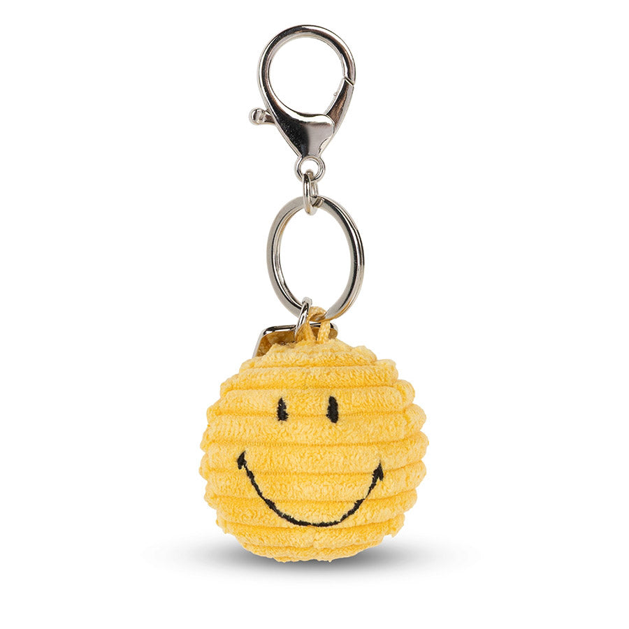 Smiley Eco Cord Schlüsselanhänger Yellow