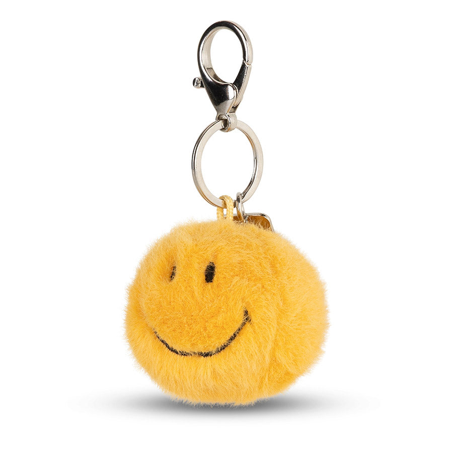 Smiley Eco Fuzzy Schlüsselanhänger Yellow