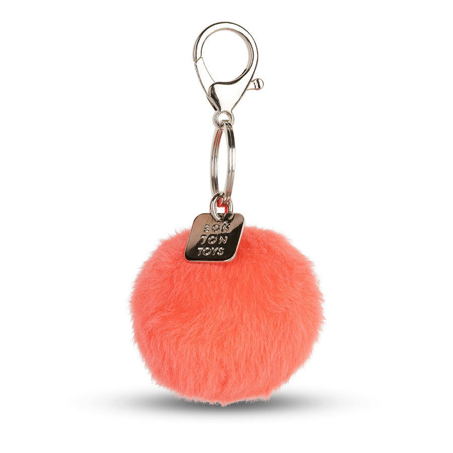 Smiley Eco Fuzzy Schlüsselanhänger Bright Coral