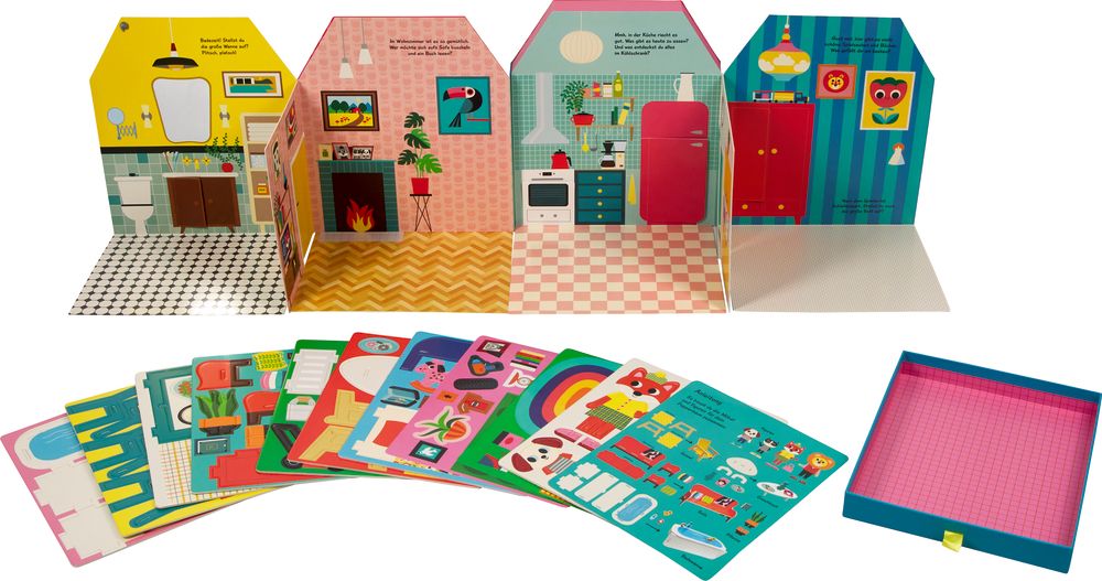 Puppenhaus - Aufstellen, einrichten, spielen ab 3J.