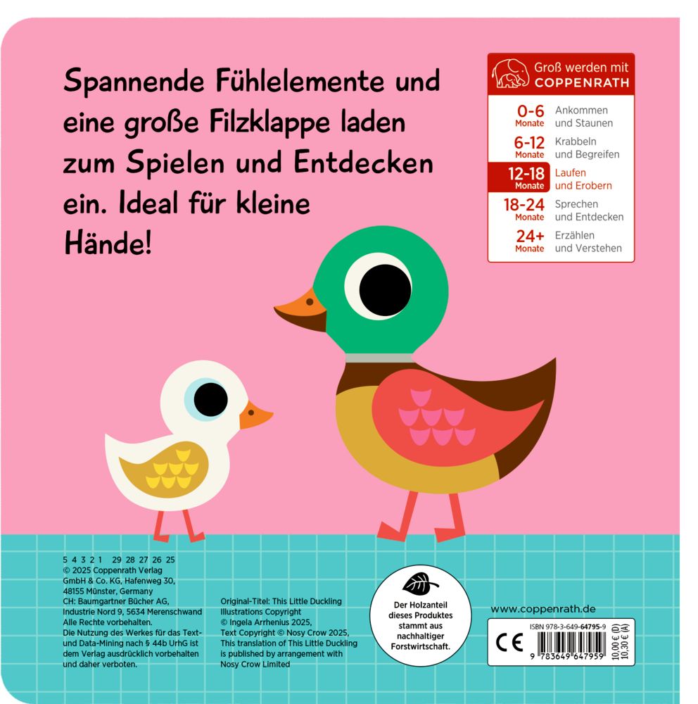 Mein Fühlbuch: Kleine Ente ab 1J.