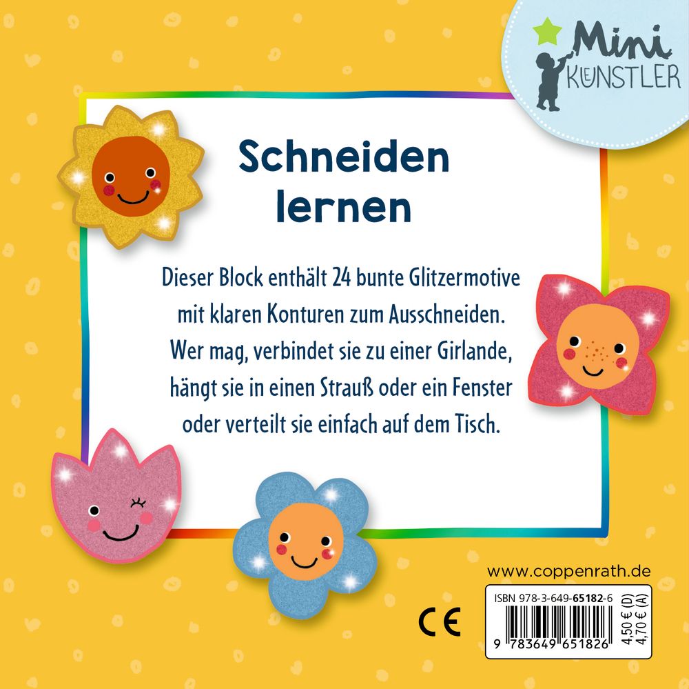 Glitzerbilder zum Ausschneiden