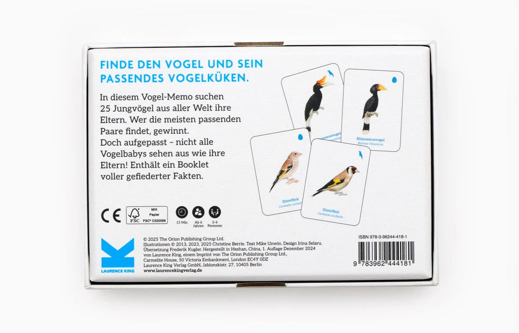 Finde das Vogelbaby Memo