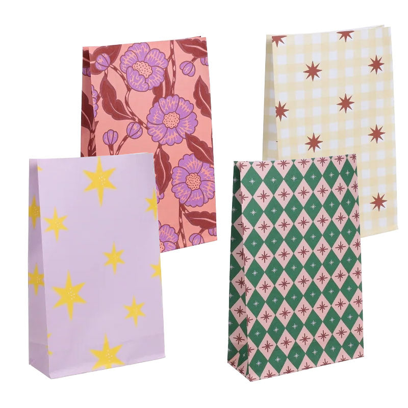 Adventskalender Geschenktüten Set rosa