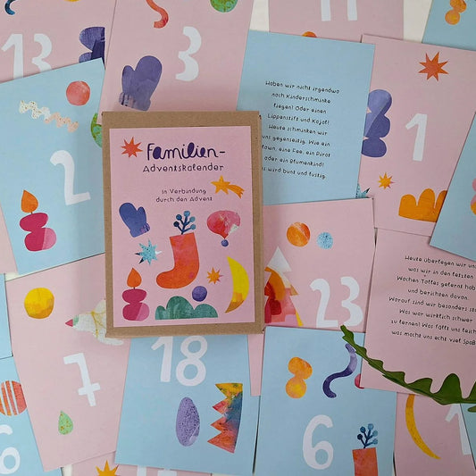 Adventskalender-Karten "Familienadventskalender"
