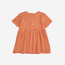 Laden Sie das Bild in den Galerie-Viewer, Baby Orange Stripes terry Kleid