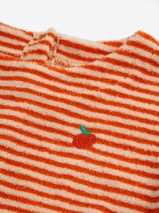 Baby Orange Stripes terry Kleid