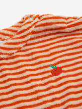Laden Sie das Bild in den Galerie-Viewer, Baby Orange Stripes terry T-shirt