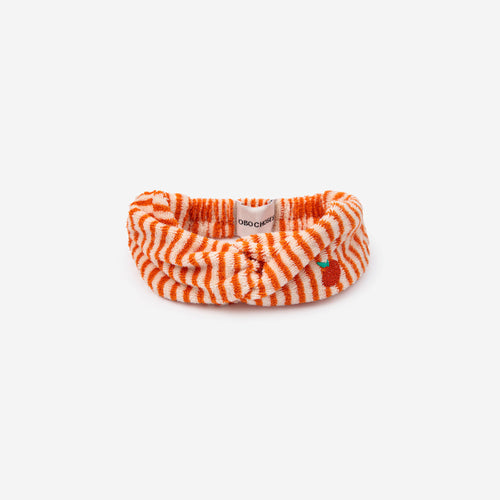 Baby Orange Stripes terry Stirnband