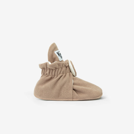 Booties Gamuza Gripper Café