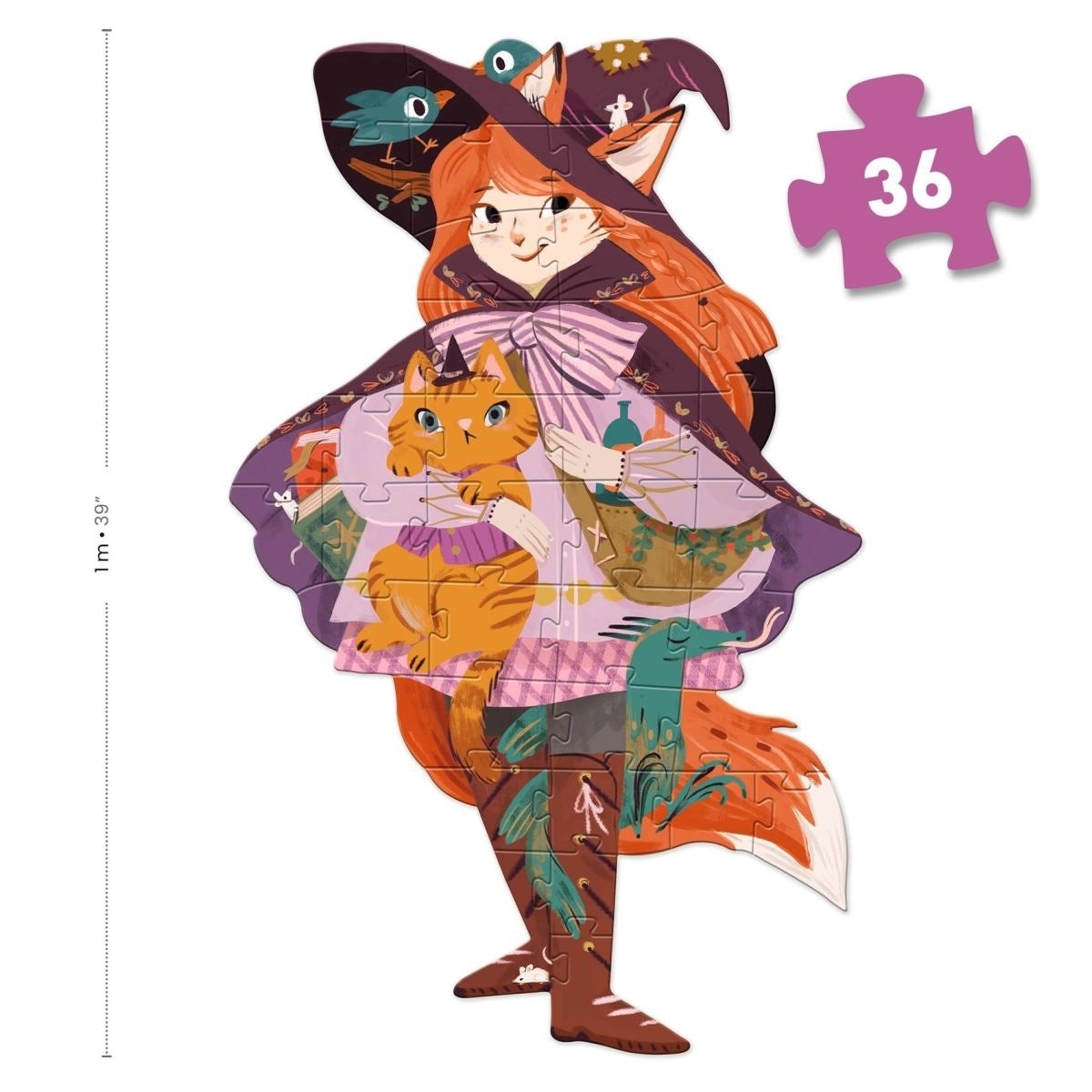 Bodenpuzzle Lily die Hexe 36-teilig