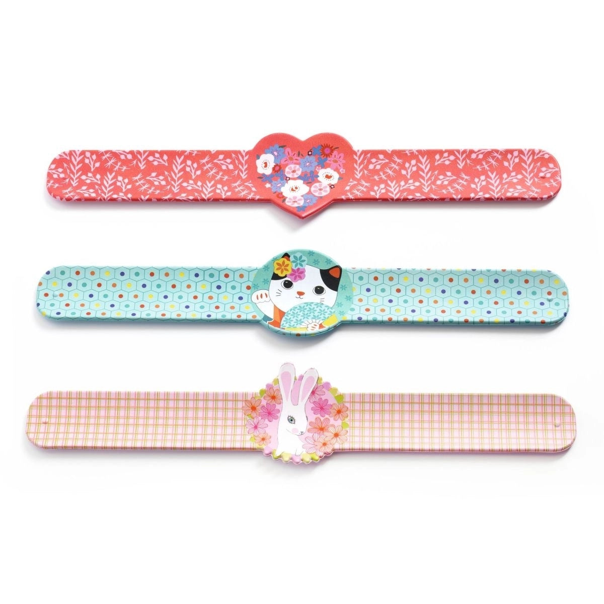Schnapparmband Katze, Herz, Hase