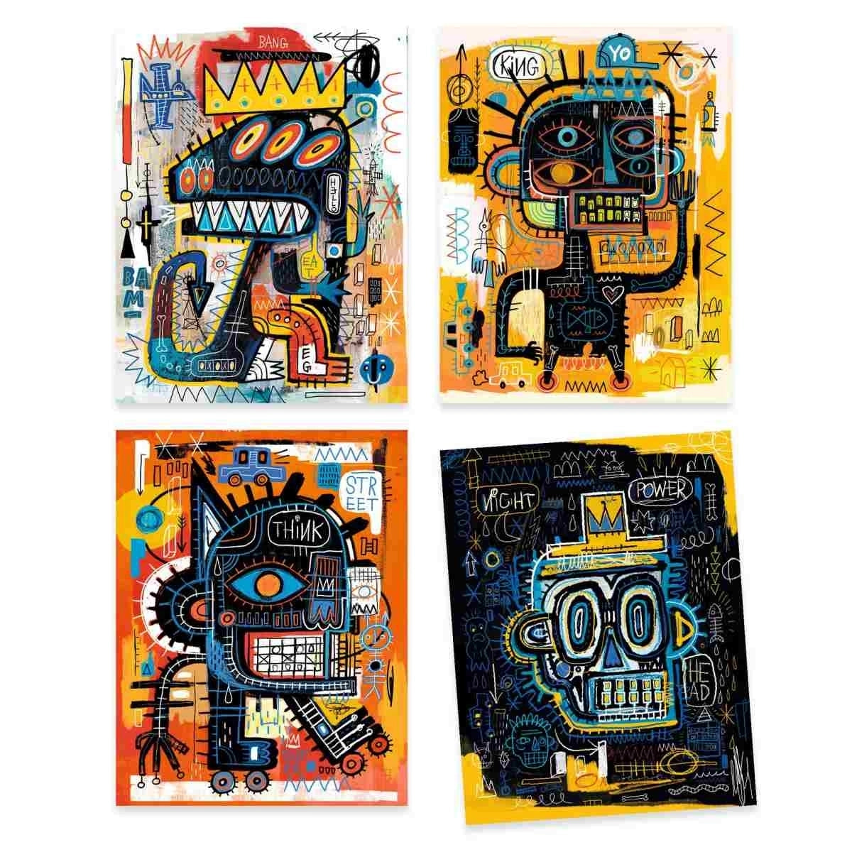Ausmalbilder Inspired by: Jean-Michel Basquiat