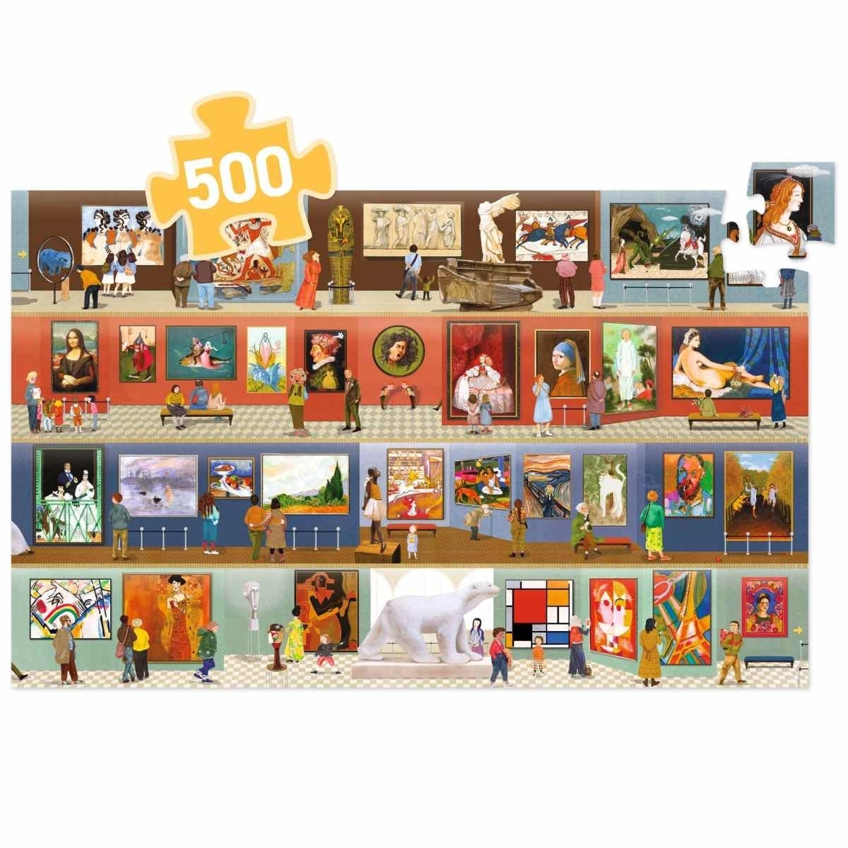Wimmel-Puzzle "Museum" 500-teilig