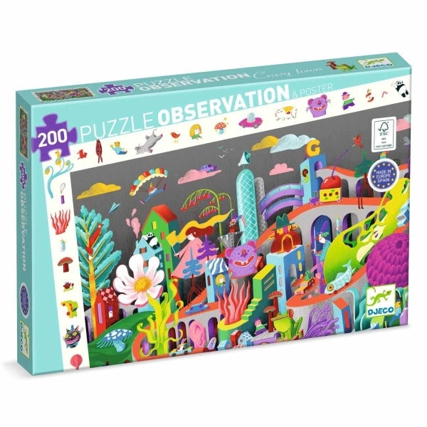 Wimmel-Puzzle "Crazy Town" 200-teilig