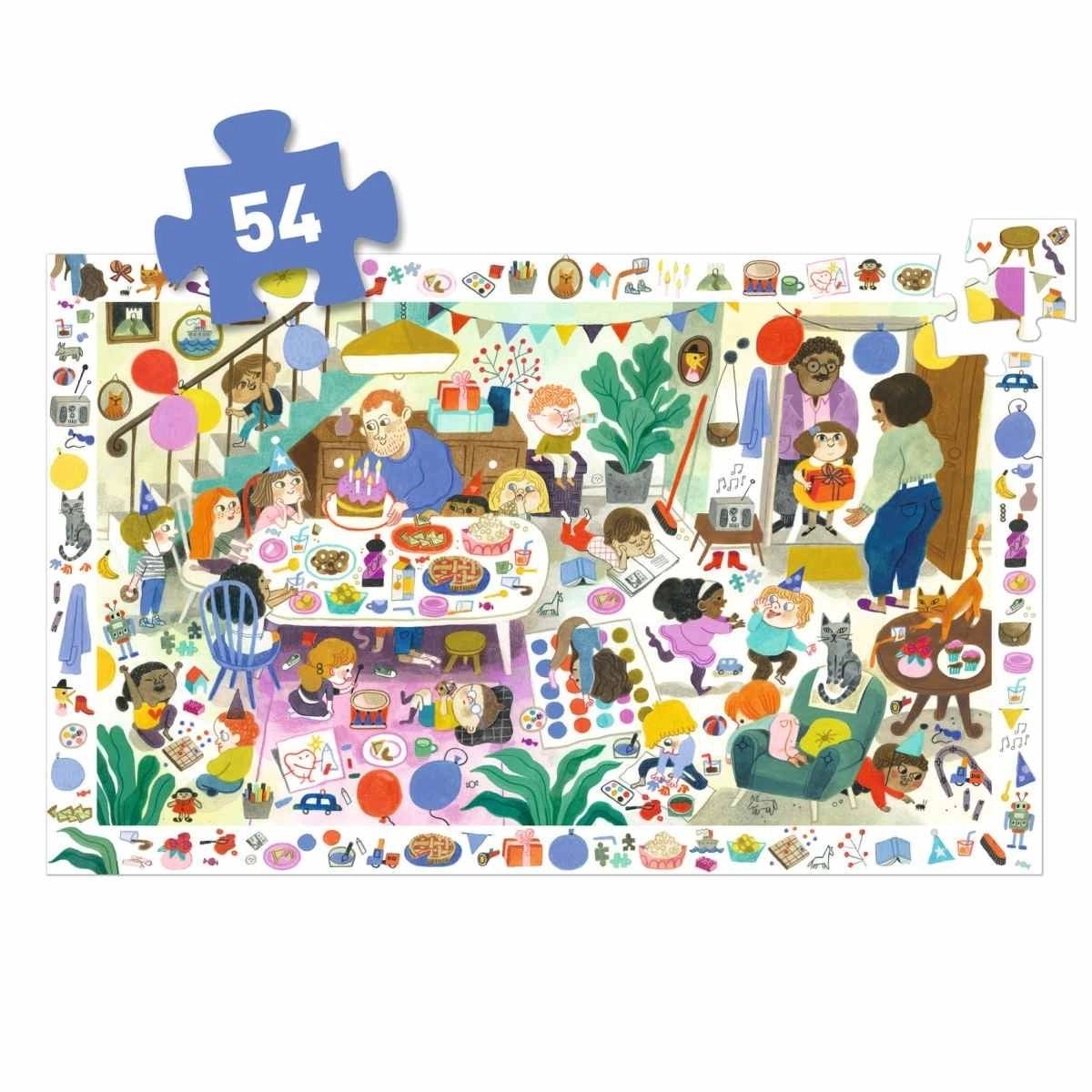 Wimmel-Puzzle "Geburtstag" 54-teilig