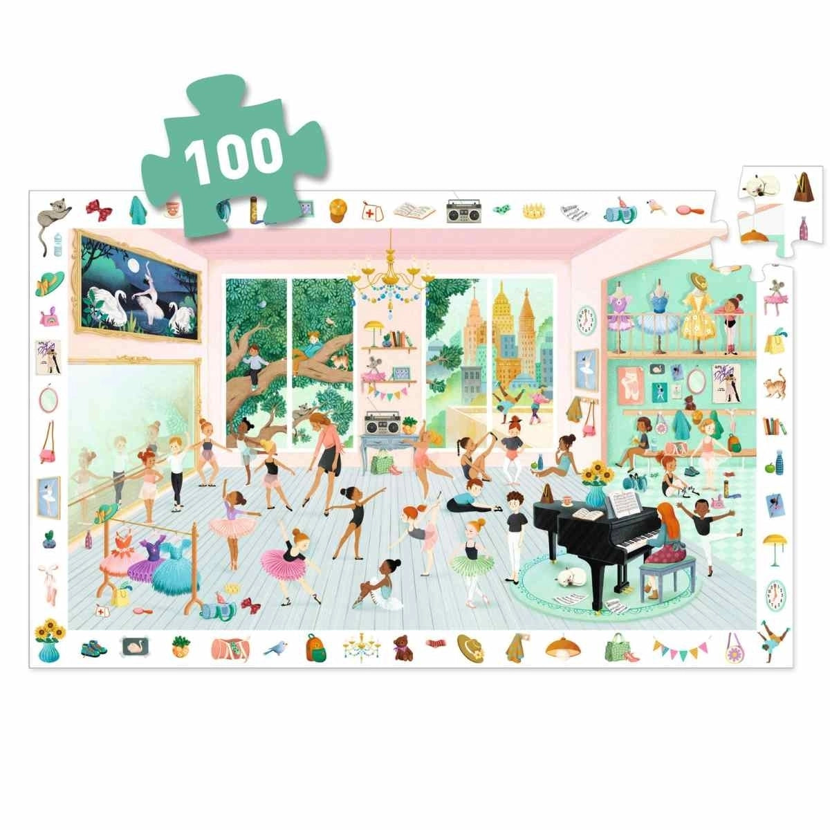 Wimmel-Puzzle "Tanzschule" 100-teilig