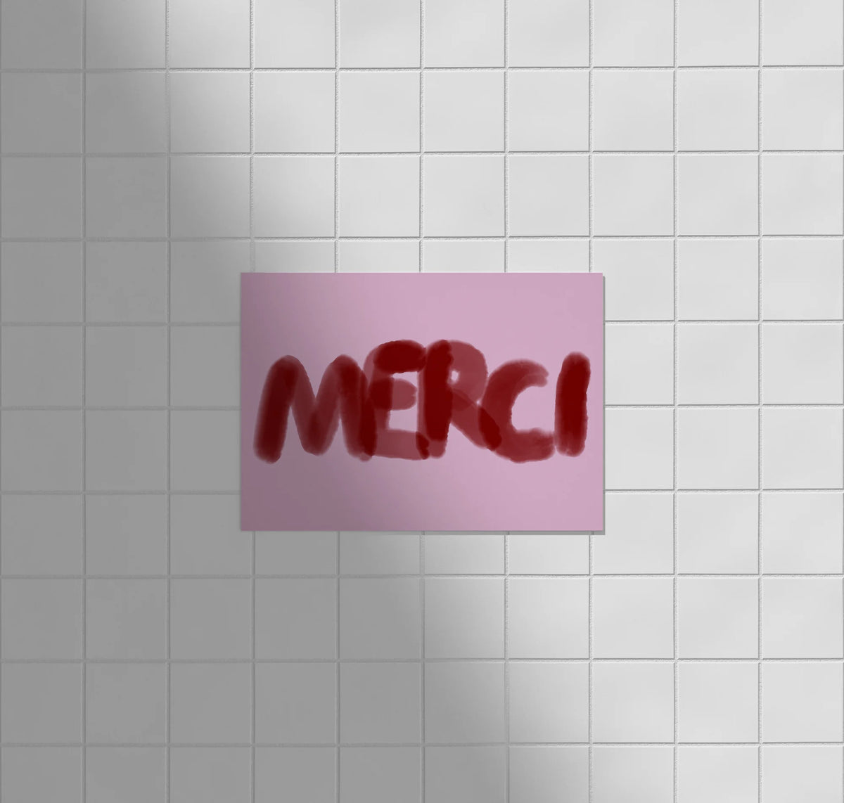 Postkarte "Merci"