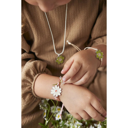 Armband Blume Weiß