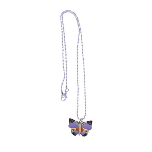 Halskette Schmetterling Lila
