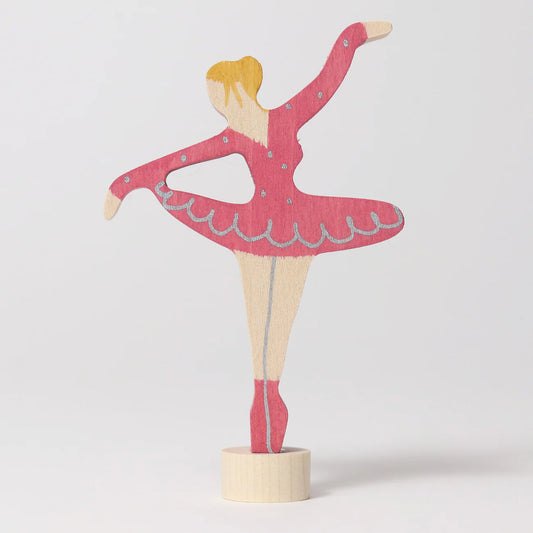 Steckfigur Ballerina Rubinrot