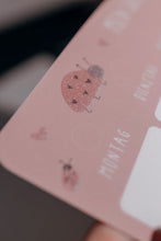 Laden Sie das Bild in den Galerie-Viewer, Wochenplaner Marienkäfer Glitzer