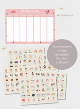 Laden Sie das Bild in den Galerie-Viewer, Wochenplaner Marienkäfer Glitzer