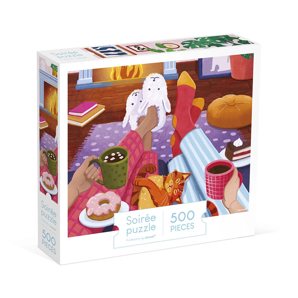 Kaminabend Puzzle 500-teilig