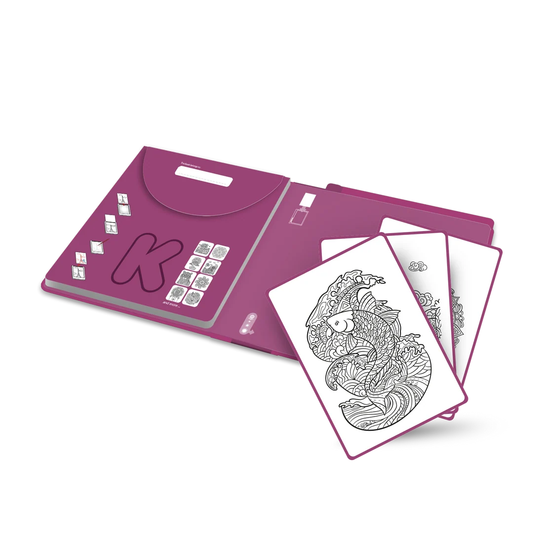 Zeichenvorlagen Kidydraw Pad "Zen"