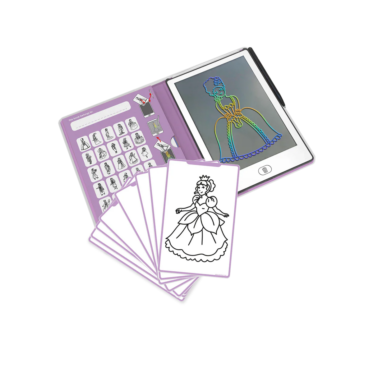 Kidydraw Mini Zeichentablet Prinzessin