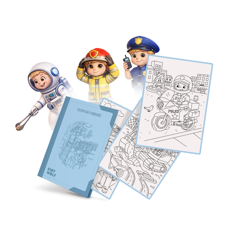 Zeichenvorlagen Kidydraw Pad "Everyday Heroes"