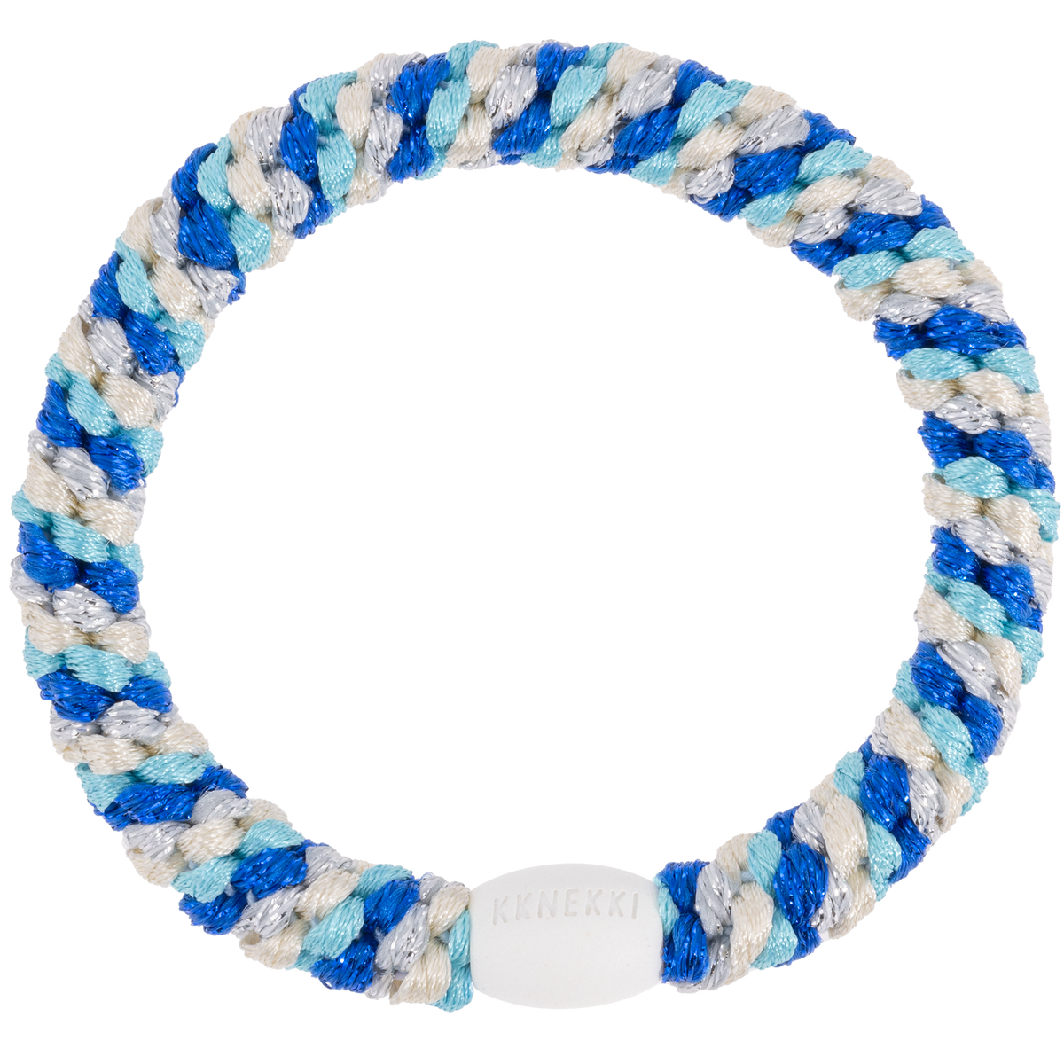 Haargummi Mix Electric blue Turquoise glitter