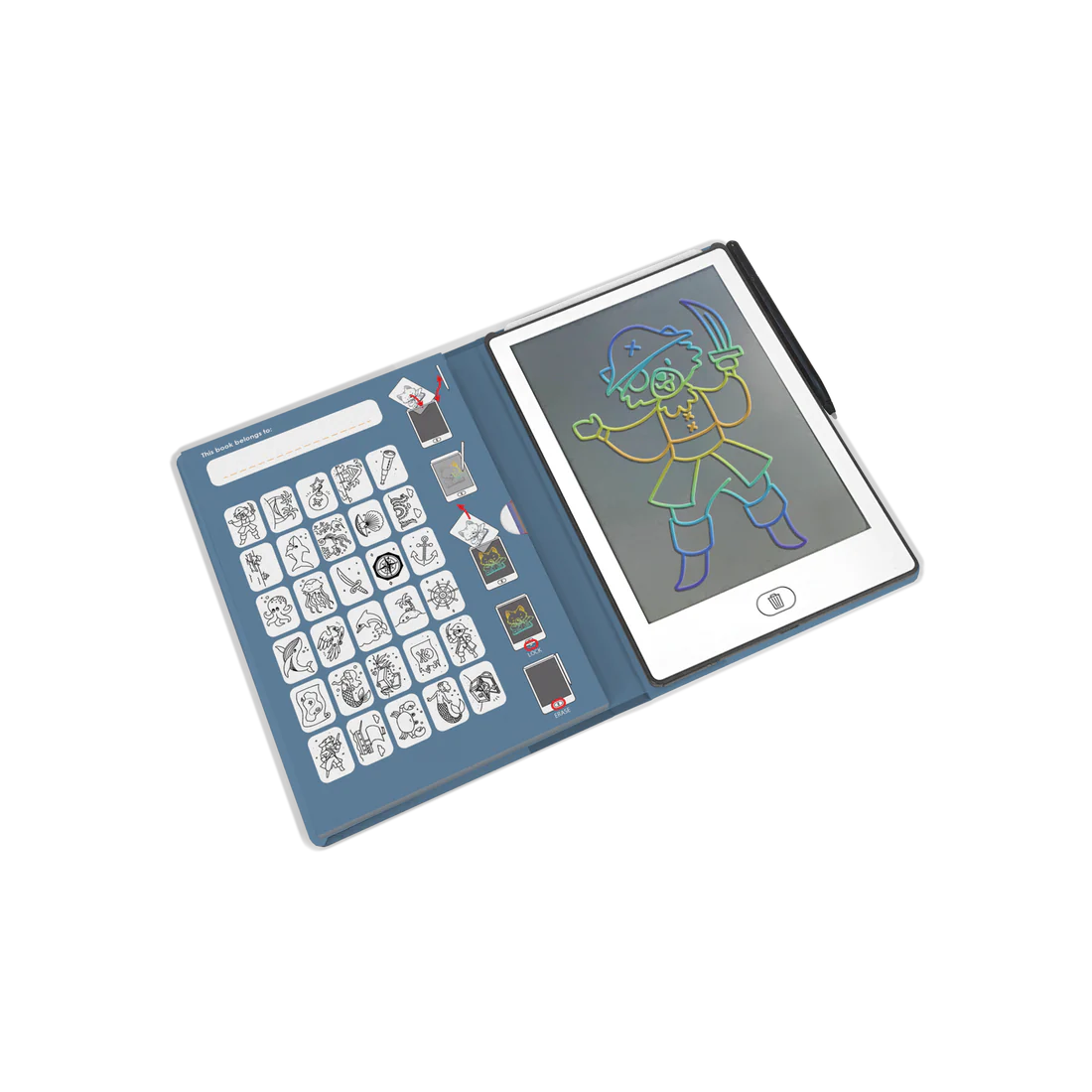Kidydraw Mini Zeichentablet Piraten