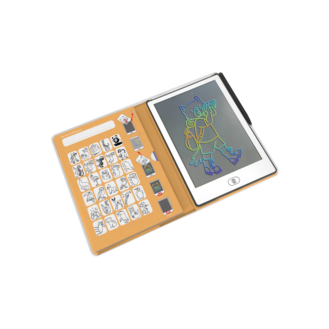 Kidydraw Mini Zeichentablet Tiere
