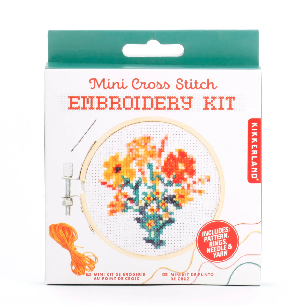 Mini Kreuzstich Stickset "Blumen"