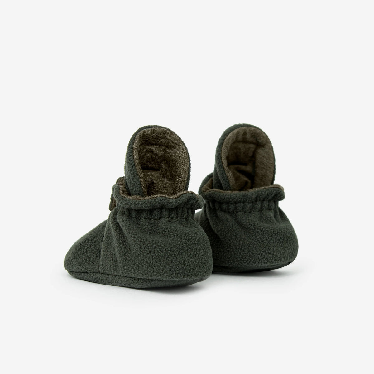 Booties Fleece Gripper Olive