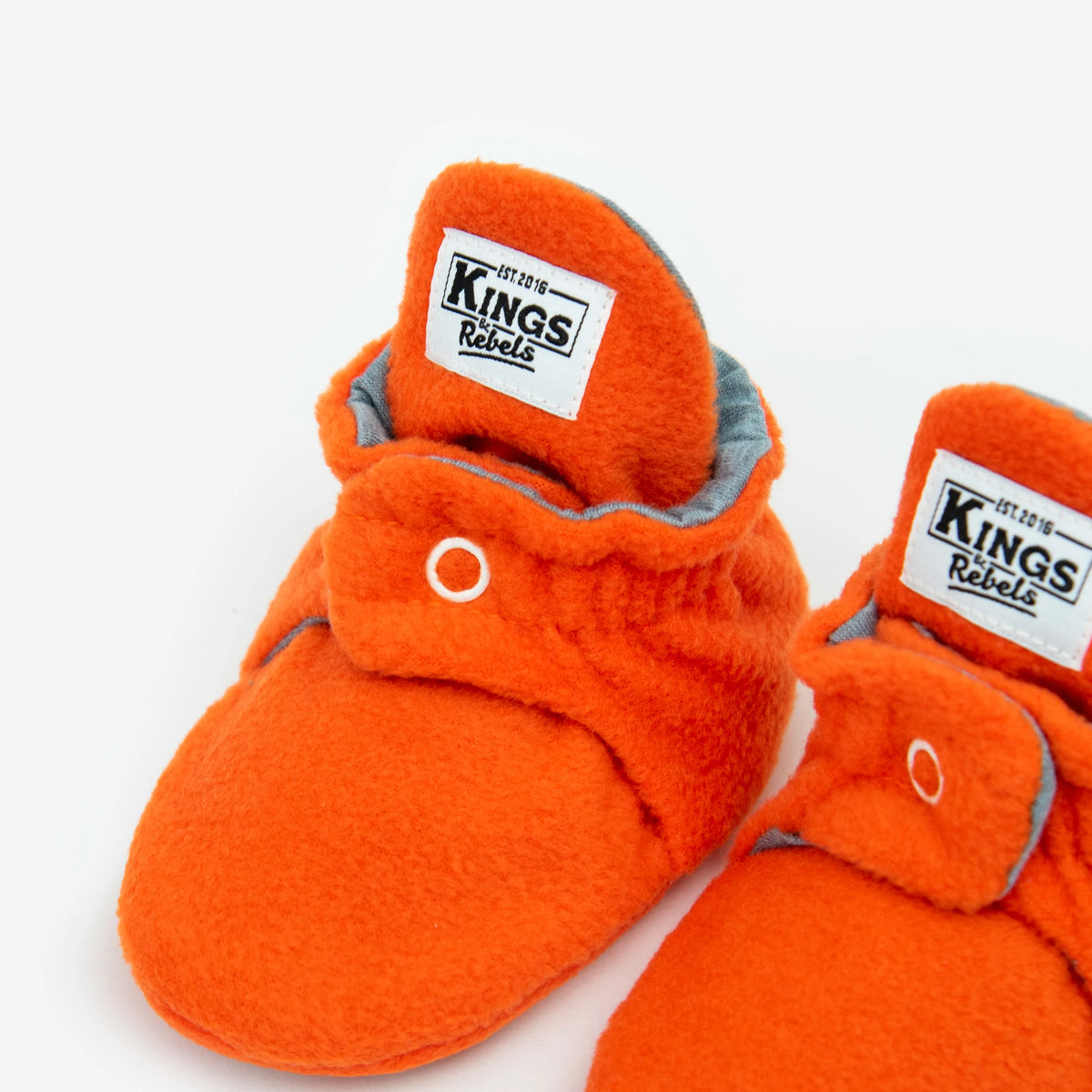 Booties Fleece Gripper Orange