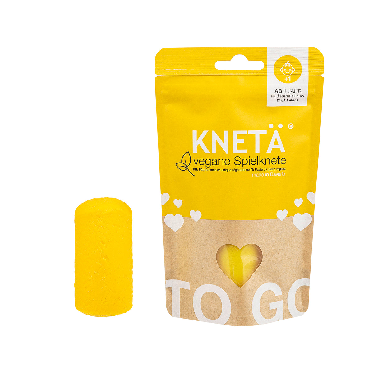 Knete Beutel 100g Gelb